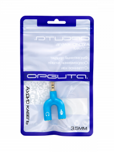 Орбита OT-AVC40 переходник аудио (Джек 3,5 мм на 2 гнезда 3,5 мм 4pin)(УПАКОВКА 20шт)